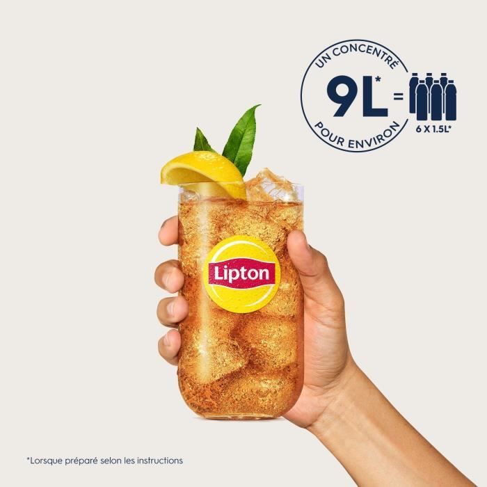 Concentrés SODASTREAM - Lot de 6 concentrés Lipton Ice Tea - Jusqu'a 54L de boissons - 440 ml