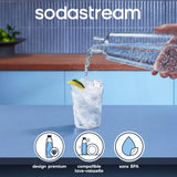 Bouteille en verre SODASTREAM - Capacité 1L - Compatible machine DUO