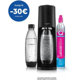 Machine a soda et eau pétillante SODASTREAM - TERRA Noire - 2 bouteilles compatible lave-vaisselle - 1 recharge de gaz 60L