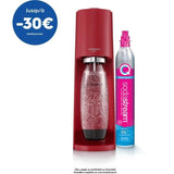 Machine a soda et eau pétillante SODASTREAM - TERRA Rouge - 1 bouteille compatible lave-vaisselle - 1 recharge de gaz 60L