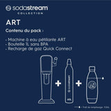 Machine a soda et eau pétillante SODASTREAM - ART Mandarine - 1 bouteille compatible lave-vaisselle - 1 recharge de gaz 60L