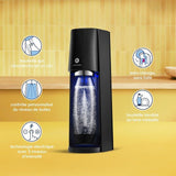 Machine a soda et eau pétillante - SODASTREAM - E-TERRA - 1 bouteille compatible lave-vaisselle - 1 recharge de gaz 60L - Noir