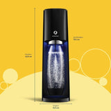 Machine a soda et eau pétillante - SODASTREAM - E-TERRA - 1 bouteille compatible lave-vaisselle - 1 recharge de gaz 60L - Noir