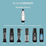Bouteille SODASTREAM - FUSE Métal - Capacité 1L - Compatible lave-vaisselle
