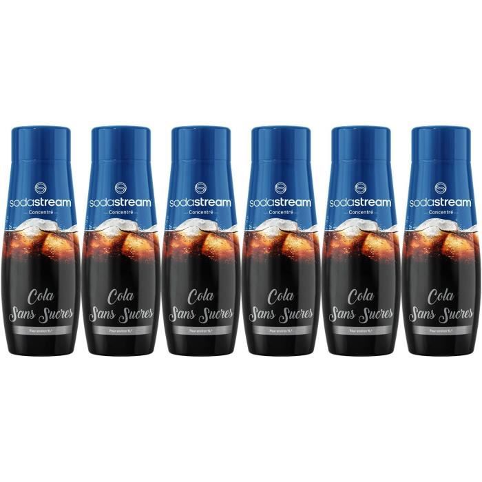 Sodastream - Lot de 6 concentrés COLA sans sucres - 440ml