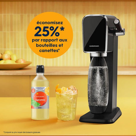 Concentrés SODASTREAM - Lot de 6 concentrés Agrumes sans sucres - Jusqu'a 54L de boissons - 440 ml