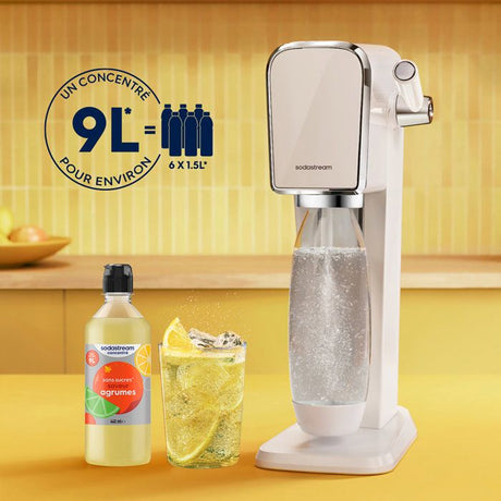 Concentrés SODASTREAM - Lot de 6 concentrés Agrumes sans sucres - Jusqu'a 54L de boissons - 440 ml