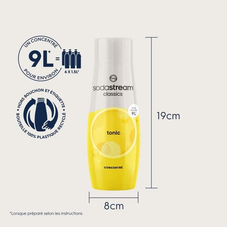 Concentrés SODASTREAM - Lot de 6 concentrés Tonic - Jusqu'a 54L de boissons - 440 ml
