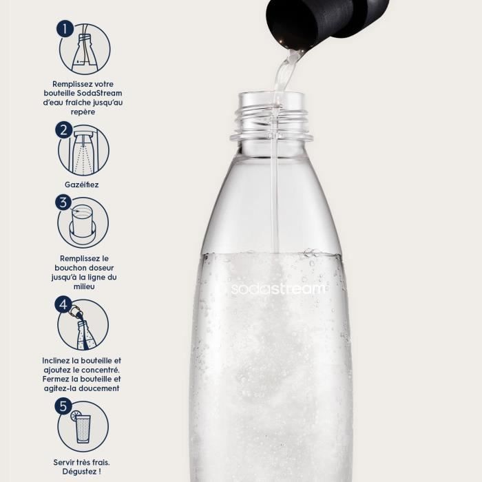 Concentrés SODASTREAM - Lot de 6 Concentrés Limonade - Jusqu'a 54L de boissons - 440ml