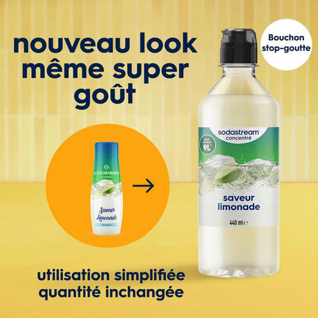 Concentrés SODASTREAM - Lot de 6 Concentrés Limonade - Jusqu'a 54L de boissons - 440ml