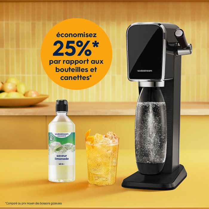 Concentrés SODASTREAM - Lot de 6 Concentrés Limonade - Jusqu'a 54L de boissons - 440ml