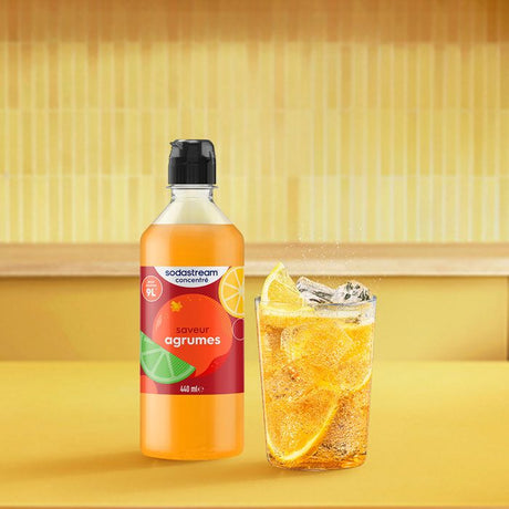 Concentrés SODASTREAM - Lot de 6 concentrés Agrumes - Jusqu'a 54L de boissons - 440ml