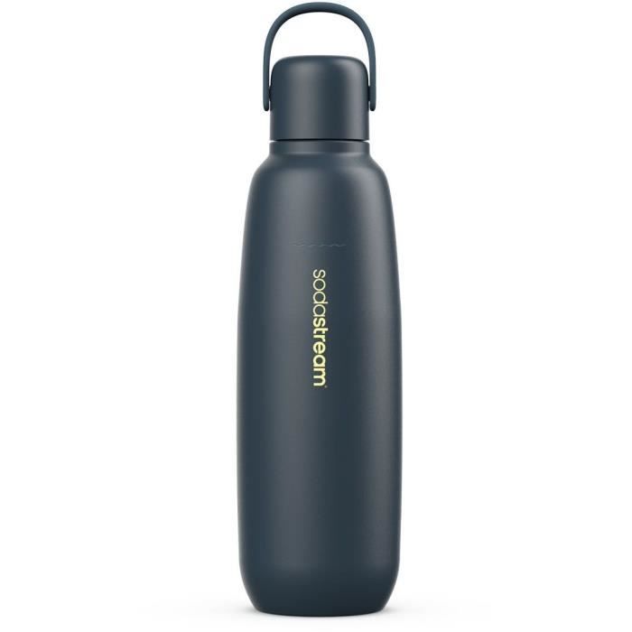 Bouteille isotherme SODASTREAM - Fizz&Go Cool  - Capacité 0,9L - Acier Inoxydable - Bleu