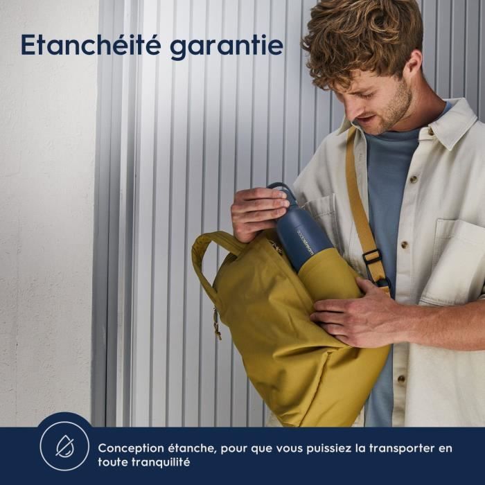 Bouteille isotherme SODASTREAM - Fizz&Go Cool  - Capacité 0,9L - Acier Inoxydable - Bleu