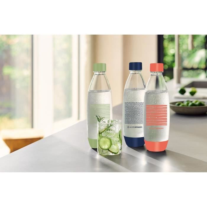 Bouteilles SODASTREAM - Fuse Edition Limitée - Pack de 3 bouteilles 1L - Sans PFAS