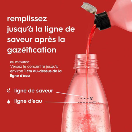 Concentrés SODASTREAM - Lot de 6 concentrés Fraise sans sucres - Jusqu'a 54L de boissons - 440 ml