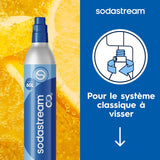 Recharge Gaz SODASTREAM - Systeme original a viser - Jusqu'a 60L d'eau gazéifier