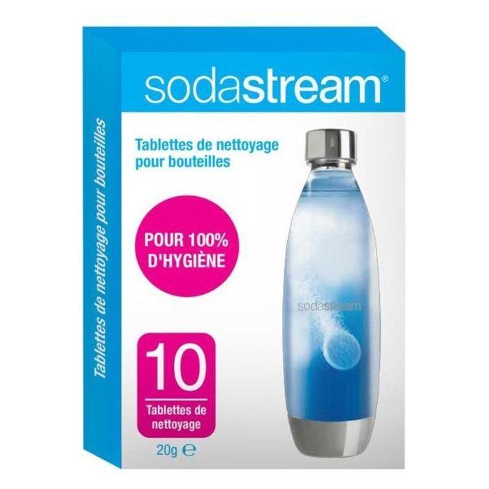 Tablettes de nettoyage SODASTREAM - Nettoie et assainit vos bouteilles de gazéification - x10