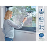 Aspirateur a vitres et salle de bains Leifheit Nemo 51030, lave vitres électrique avec boîtier étanche, autonomie 45 minutes, blanc