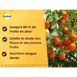 SOLABIOL Engrais agrumes - 1,5kg - Favorise la fructification - Nutrition longue durée - Jusqu'a 60% de fruits en plus - UAB