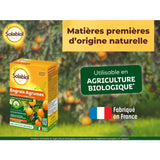 SOLABIOL Engrais agrumes - 1,5kg - Favorise la fructification - Nutrition longue durée - Jusqu'a 60% de fruits en plus - UAB