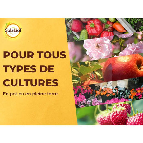 SOLABIOL Engrais complet liquide - 1L - Jusqu'a 100L de solution - Engrais Universel - Tous types de cultures