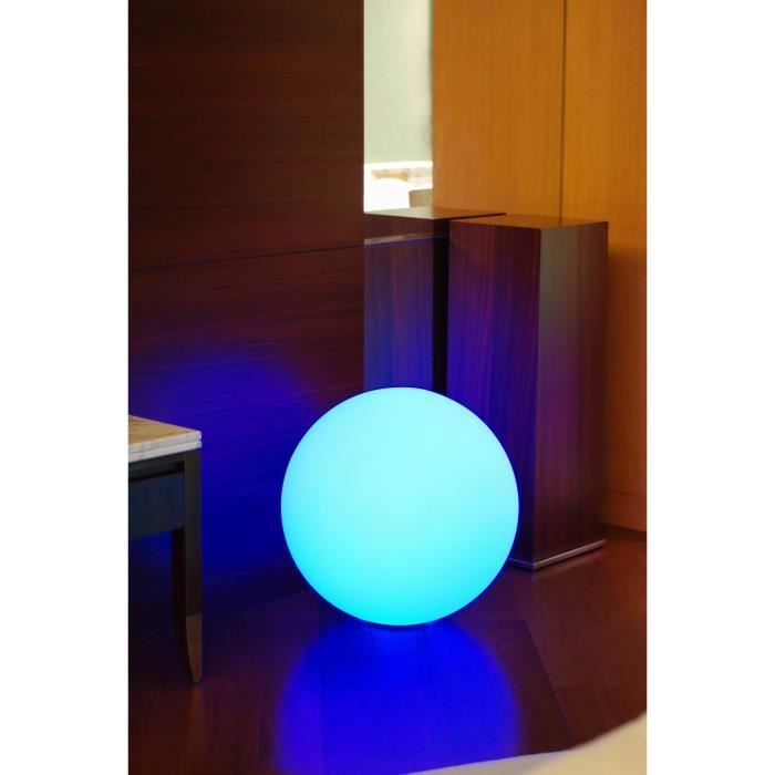 Boule lumineuse solaire LED en polyéthylene 30cm - LUMISKY - Multicolore - Extérieur