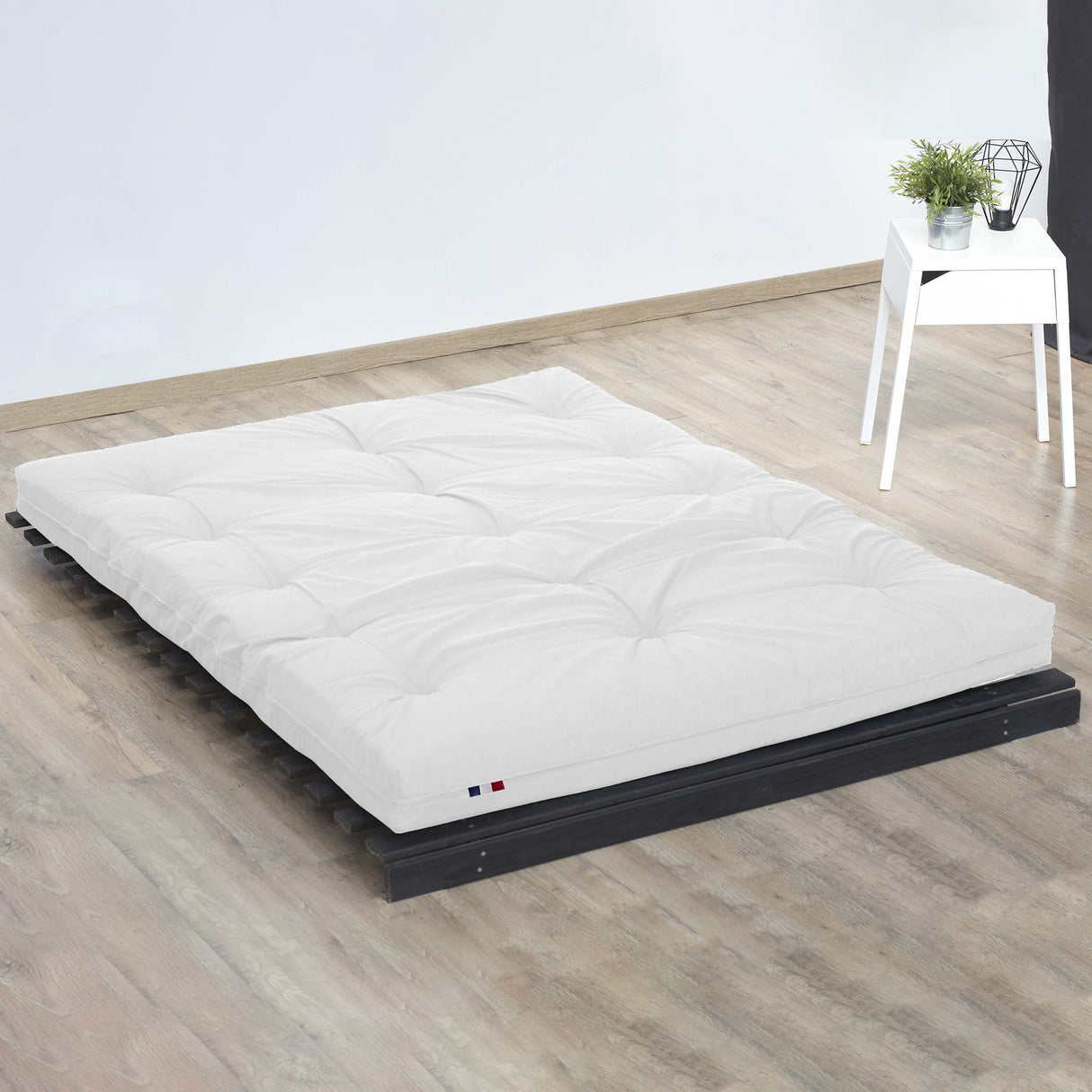 CONFORT DESIGN Matelas Futon 160 x 200 - Ep. 15 cm - Mémoire de forme - Anti-tâche -5 couches - Ferme équilibré - Fabriqué en France