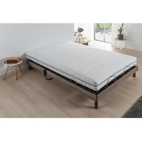 DEKO DREAM Ensemble matelas+sommier relaxation électrique COMFORT Dreamzone - 140x200 cm - Matelas ressorts ensachés