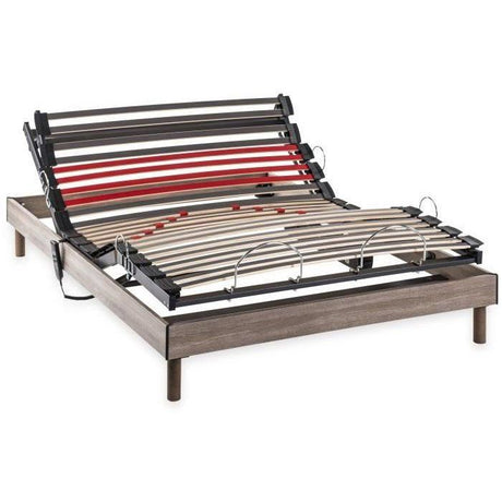 DEKO DREAM Ensemble matelas+sommier relaxation électrique COMFORT Dreamzone - 140x200 cm - Matelas ressorts ensachés