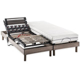 Ensemble matelas + sommier relaxation électrique ERGO 2 Dreamzone - 2x80x200 cm - Ressorts ensachés - DEKO DREAM Ergo 2