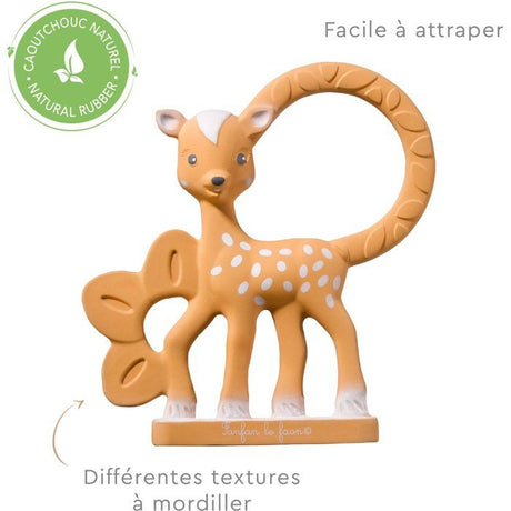 Anneau de dentition - SOPHIE LA GIRAFE - Fanfan le Faon - Multi-textures - Caoutchouc naturel