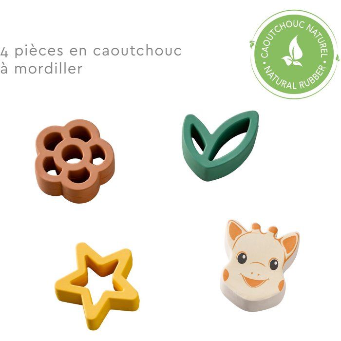 Puzzle d'éveil - SOPHIE LA GIRAFE - Mon Premier Puzzle - 8 pieces - Caoutchouc naturel