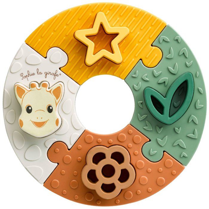 Puzzle d'éveil - SOPHIE LA GIRAFE - Mon Premier Puzzle - 8 pieces - Caoutchouc naturel