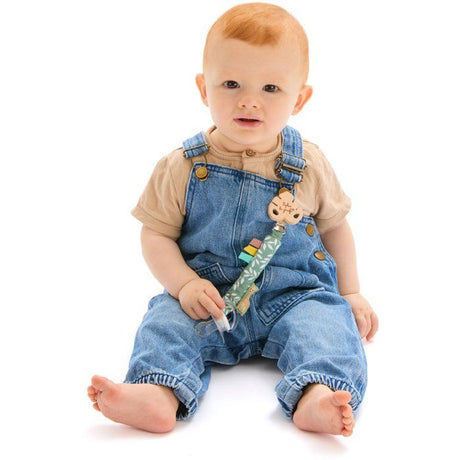 Attache-sucette - SOPHIE LA GIRAFE - Jungle - Clip textile - Matieres douces - Couleurs pastel