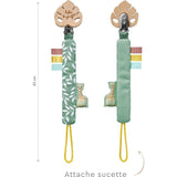 Attache-sucette - SOPHIE LA GIRAFE - Jungle - Clip textile - Matieres douces - Couleurs pastel