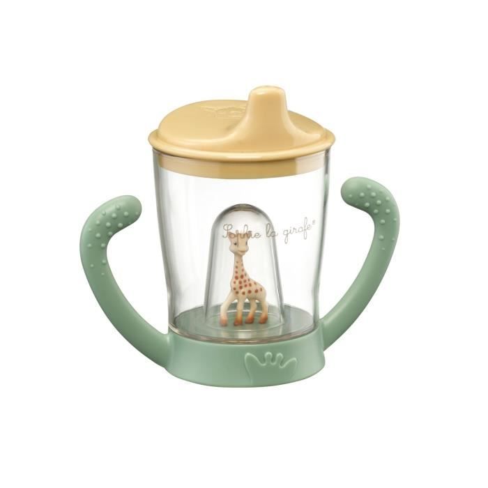 Tasse anti-fuite VULLI - A partir de 6 mois - Sophie la Girafe - Vert - 180 ml