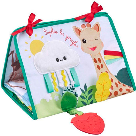 Livre d'éveil - SOPHIE LA GIRAFE - Livre Chevalet a déplier - 3 positions jeu - Miroir - Activités sensorielles