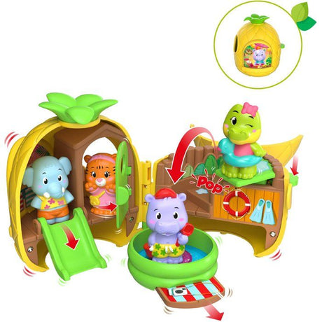Jouet Klorofil - SOPHIE LA GIRAFE - Anana'Splash Pocket - Piscine pop-up - Toboggan - Accessoires