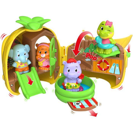 Jouet Klorofil - SOPHIE LA GIRAFE - Anana'Splash Pocket - Piscine pop-up - Toboggan - Accessoires