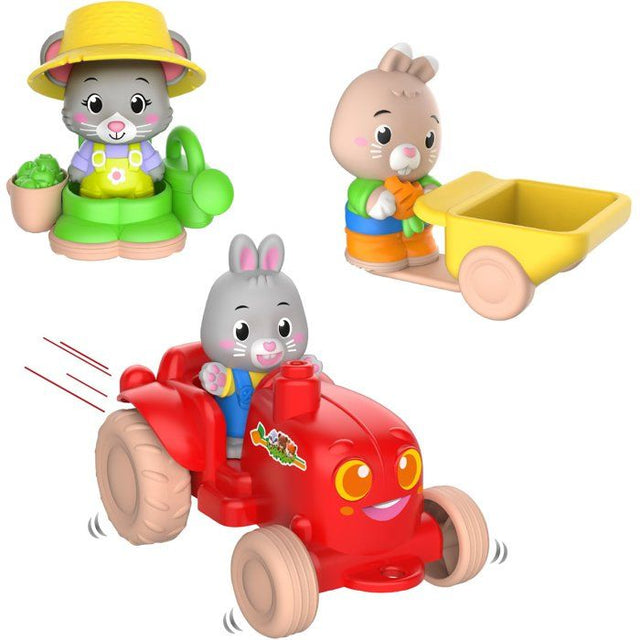 Set d'accessoires - SOPHIE LA GIRAFE - Jardinier - Tracteur - Brouette - Tenue complete