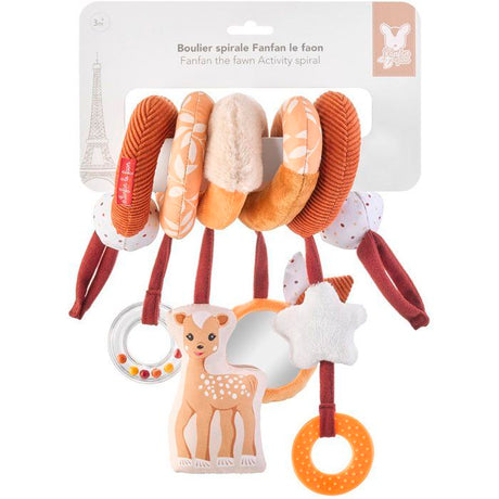 Boulier spirale - SOPHIE LA GIRAFE - Fanfan le Faon - 100% textile - Multi-activités
