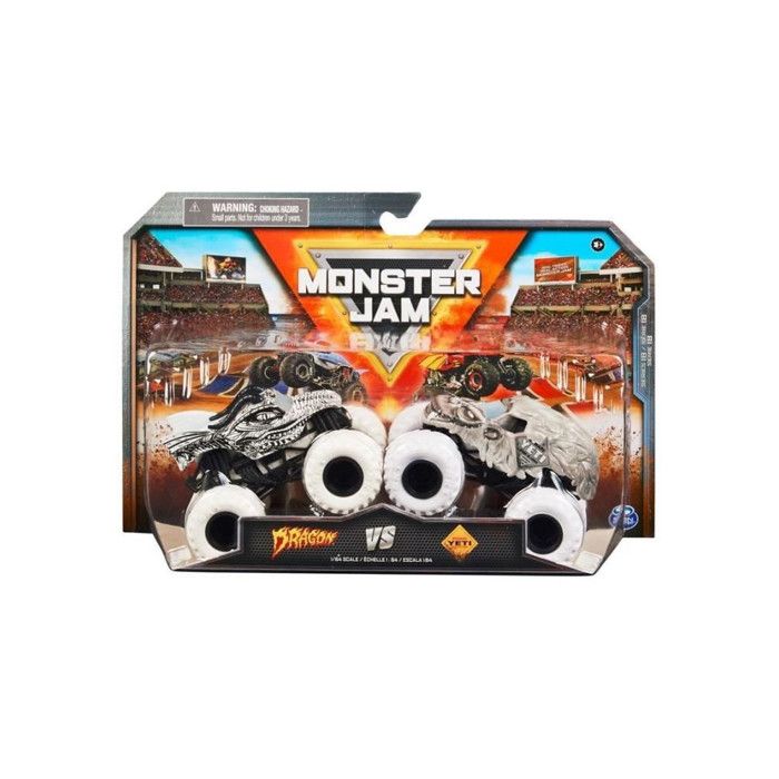 Véhicule die-cast - Spin Master - Monster Jam - 1:64 - Pack de 2 - Mixte - 3 ans et plus