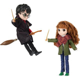 Harry Potter - Coffret Deluxe PoupÈe 20cm Harry Potter et Hermione - Wizarding World - 4 tenues et 12 accessoires