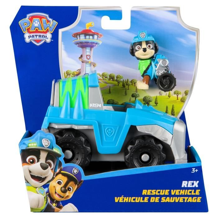 SPIN MASTERVEHICULE + FIGURINE REX La Pat' Patrouille