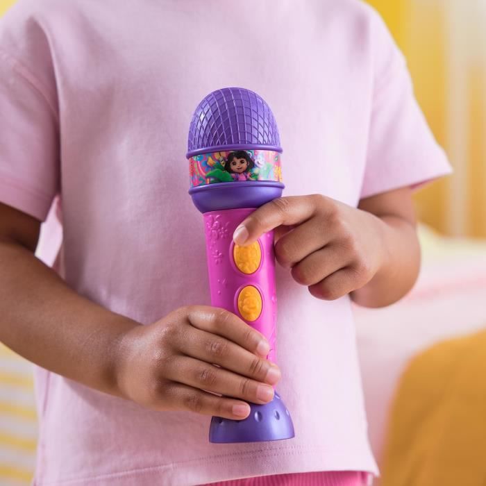 Dora - Micro a fonctions - 18cm - 4 chansons et 9 sons - des 3 ans - Dora l'exploratrice
