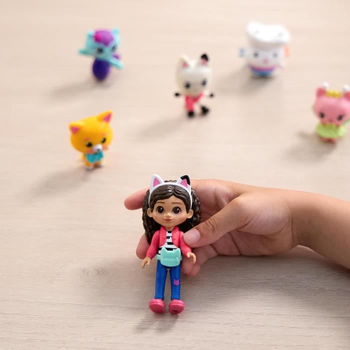 Gabby Dollhouse - Coffret 6 figurines + 5 accessoires - Petits chatons - des 3 ans - Gabby et la Maison Magique