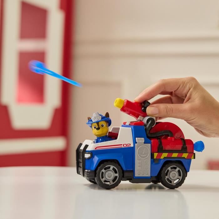 Figurine Chase - Véhicules + 2 projectiles - des 3 ans - Fire Rescue - La Pat'Patrouille