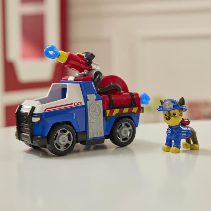 Figurine Chase - Véhicules + 2 projectiles - des 3 ans - Fire Rescue - La Pat'Patrouille