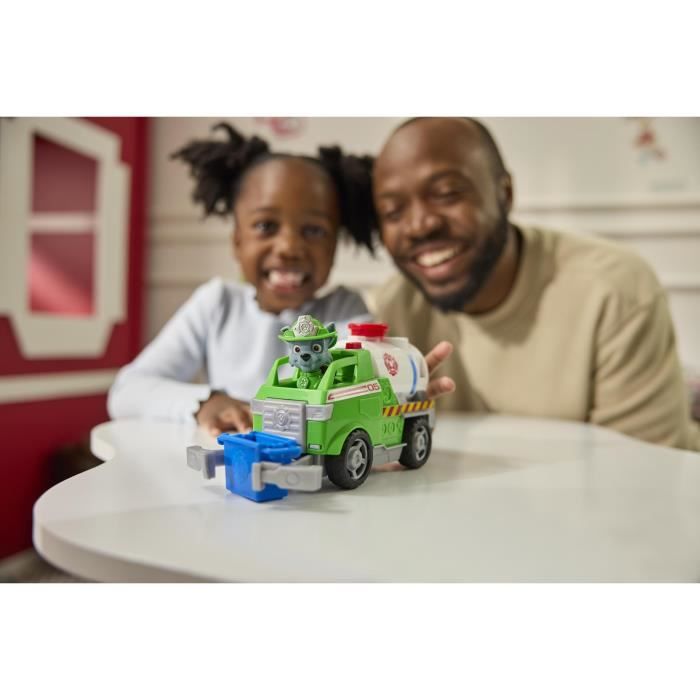 Figurine Rocky - Véhicules + bac et pince - des 3 ans - Fire Rescue - La Pat'Patrouille